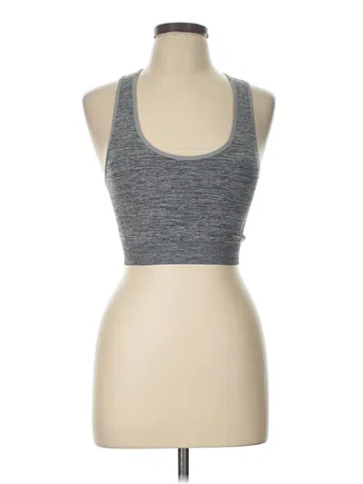 Pre-owned Mono B Tank Top Gray Halter Neckline Tops