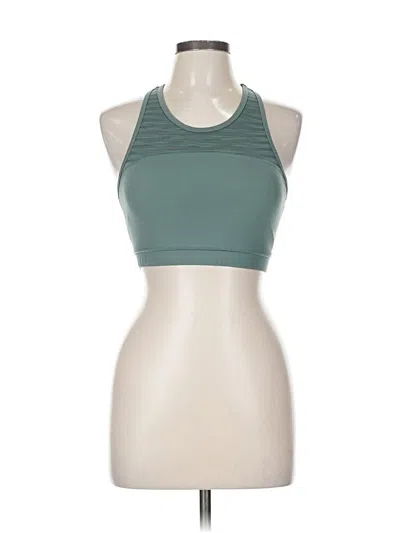 Pre-owned Mono B Tank Top Green Halter Neckline Tops