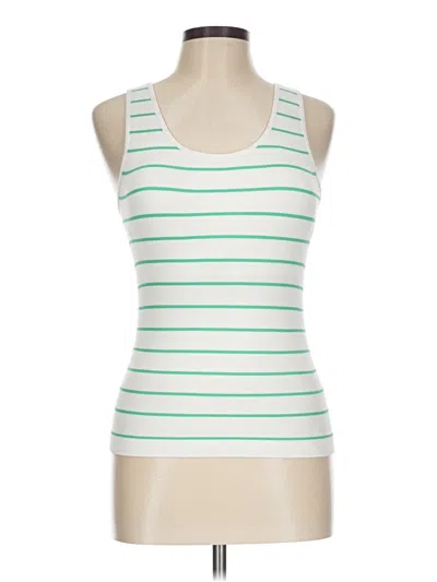 Pre-owned Mono B Tank Top Green Strapless Neckline Tops