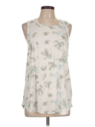 Mono B Tank Top Ivory Halter Neckline Tops