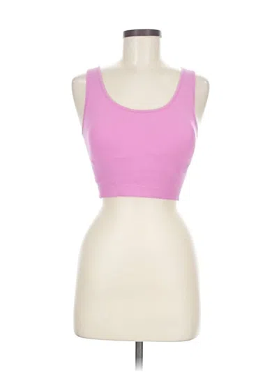 Pre-owned Mono B Tank Top Pink Strapless Neckline Tops
