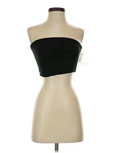 Pre-owned Mono B Tube Top Black Strapless Neckline Tops