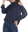 Mono B Women's Choker Top In Navy In Blue