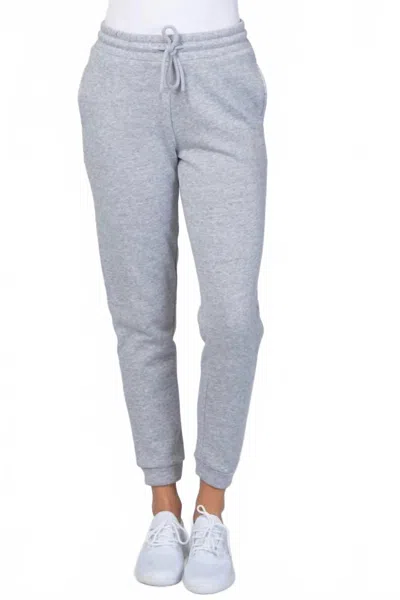 Mono B Women's Drawstring Sweatpants In Light Gray In Blue