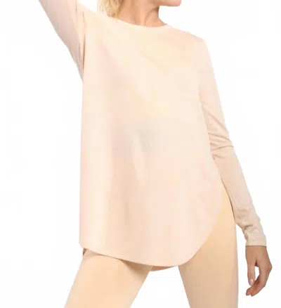 Mono B Women's Harmony Long Sleeve Flowy Top In Neutral