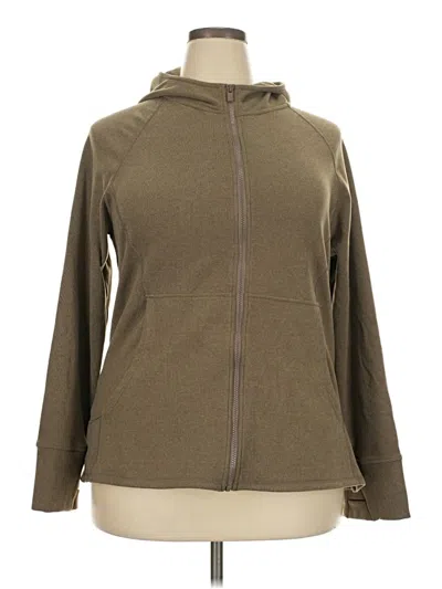 Pre-owned Mono B Zip Up Hoodie In Green