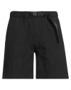 Monobi Man Shorts & Bermuda Shorts Black Size L Cotton, Polyamide In Black