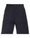 Monobi Man Shorts & Bermuda Shorts Navy Size Xxl Cotton, Polyester, Polyamide In Navy Blue