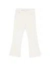 Monochrome Buttoned Cropped Jeans In White