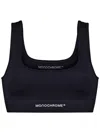 Monochrome Cropped Top In Black