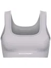 Monochrome Cropped Top In Grey