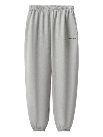 Monochrome Cuffed Sweatpants In Gray