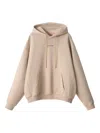 Monochrome Drawstring Hoodie In Neutral