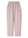 Monochrome Elastic-waistband Cotton Track Pants In Pink