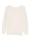 Monochrome Ennio Sequin Crewneck Sweater In Neutral