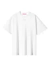 Monochrome Geometric-print Oversized T-shirt In White