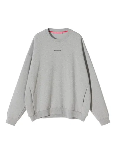 Monochrome Logo-detailed Cotton Sweatshirt In Gray