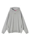 Monochrome Logo-detailed Hoodie In Gray