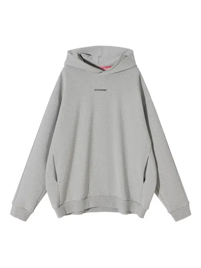 Monochrome Logo-detailed Hoodie In Gray