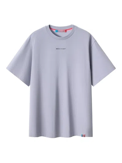 Monochrome Logo-print Cotton T-shirt In Purple
