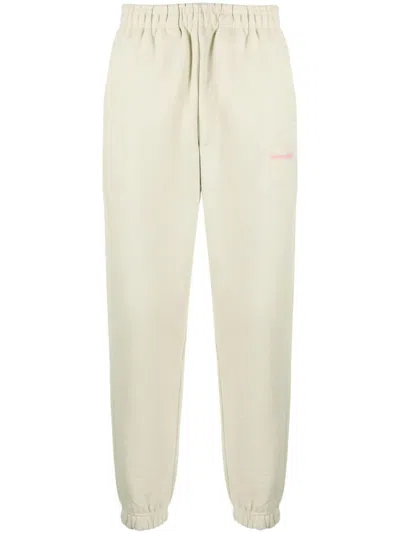 Monochrome Logo-print Track Pants In Green
