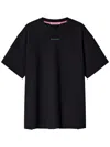 Monochrome Bandana-print Cotton T-shirt In Black
