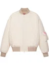 Monochrome Oversize Bomber Jacket In Neutrals