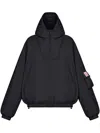 Monochrome Oversized Down Jacket In Black