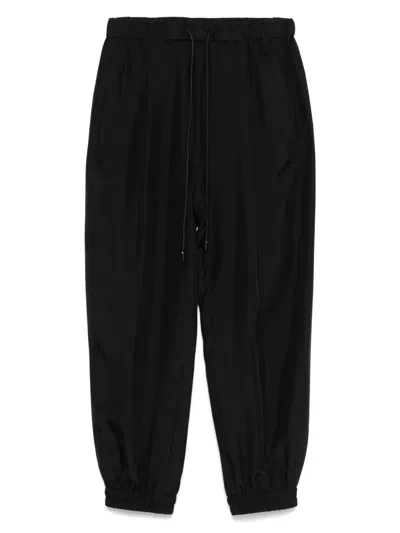 Monochrome Silk Track Pants