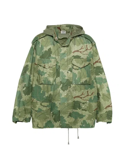 Mononoke Made M65 Camouflage-print Hooded Jacket In 그린