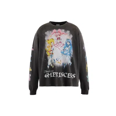 Mononoke Made Superflat Long Sleeve T-shirt In Black