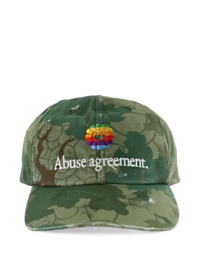 Mononoke Made X Takashi Murakami Camouflage-print Baseball Cap In Green