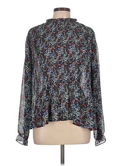 Pre-owned Monoprix Femme Long Sleeve Blouse In Blue