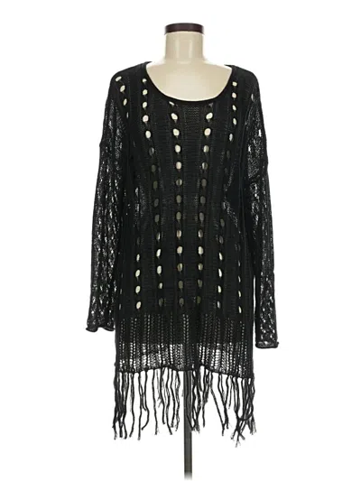 Pre-owned Monoreno Cardigan Sweater In Black