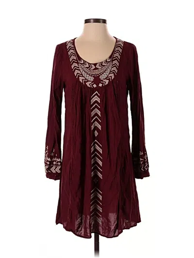 Pre-owned Monoreno Casual Dress In Burgundy