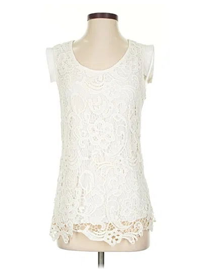 Pre-owned Monoreno Sleeveless Blouse In Ivory
