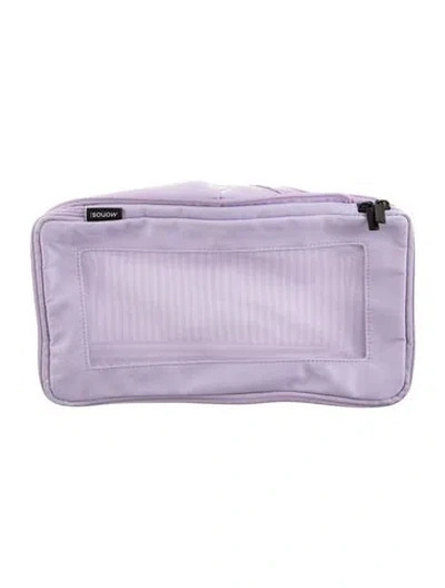 Pre-owned Monos Expandable Travel Organizer In Purple