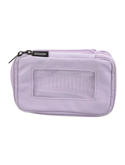 Pre-owned Monos Expandable Travel Organizer In Purple