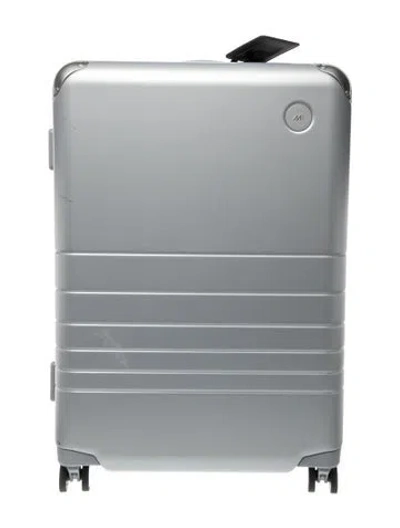 Pre-owned Monos Hard-shell Suitcase In Grey