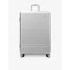 Monos Silver Hybrid Large Check-in Polycarbonate Suitcase