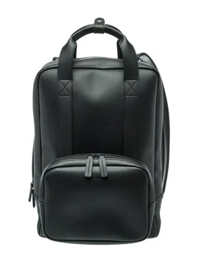 Pre-owned Monos Leather Backpack In Blue