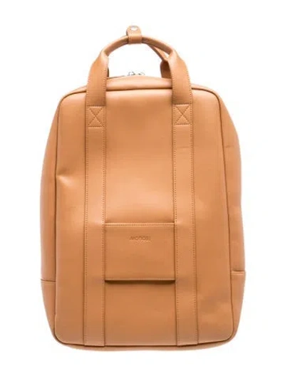 Pre-owned Monos Leather Backpack In Brown