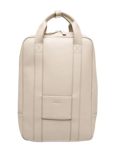 Pre-owned Monos Leather Backpack In Neutral