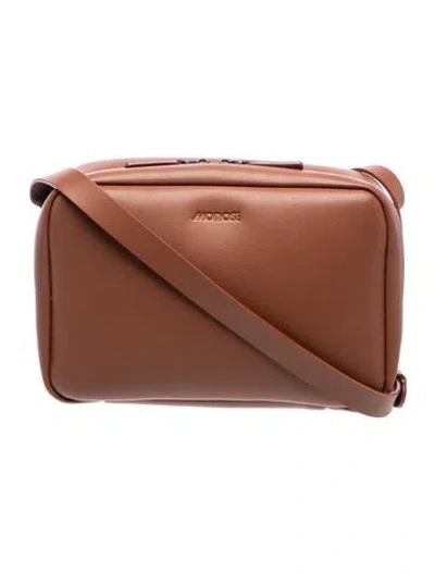 Pre-owned Monos Leather Crossbody Bag In Brown