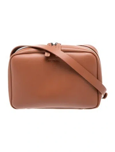 Pre-owned Monos Leather Shoulder Bag In Brown