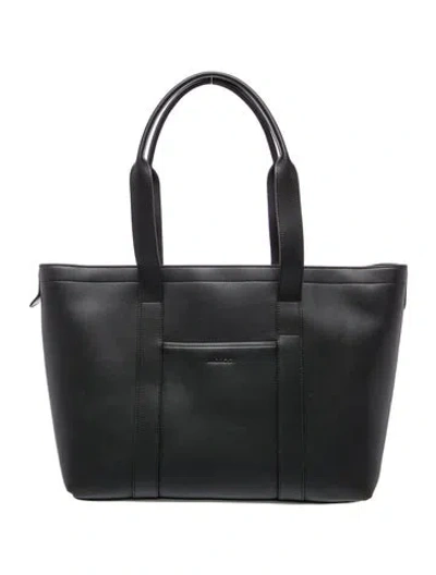 Pre-owned Monos Leather Tote In Black