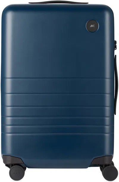 Monos Navy Carry-on Plus Suitcase In Z2-ob