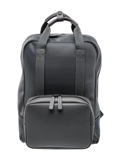 Pre-owned Monos Nylon Backpack In Gray