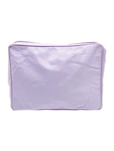 Pre-owned Monos Nylon Portfolio In Purple