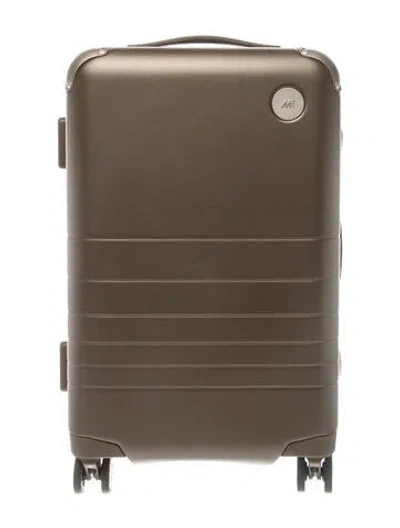 Pre-owned Monos Pvc Suitcase W/ Tags In Brown